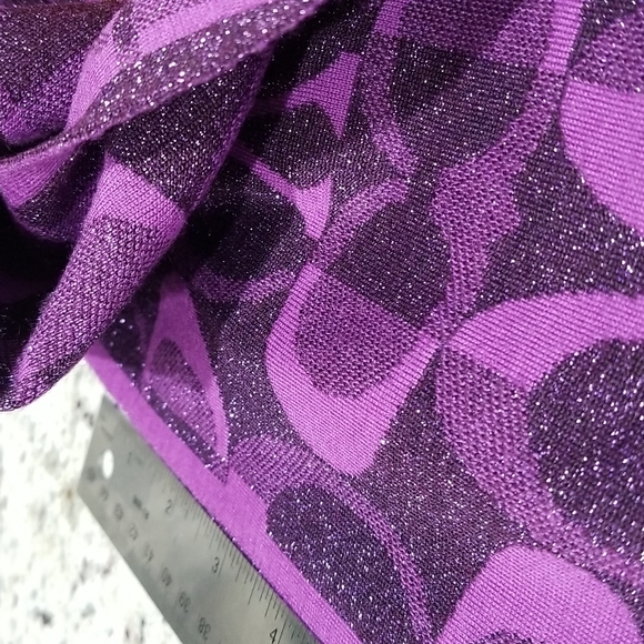 Coach purple scarf - gorgeous! 63x8inches beautiful purple ❤ - Picture 4 of 5